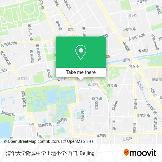 清华大学附属中学上地小学-西门 map