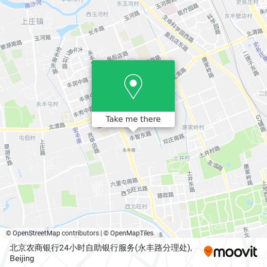 北京农商银行24小时自助银行服务(永丰路分理处) map