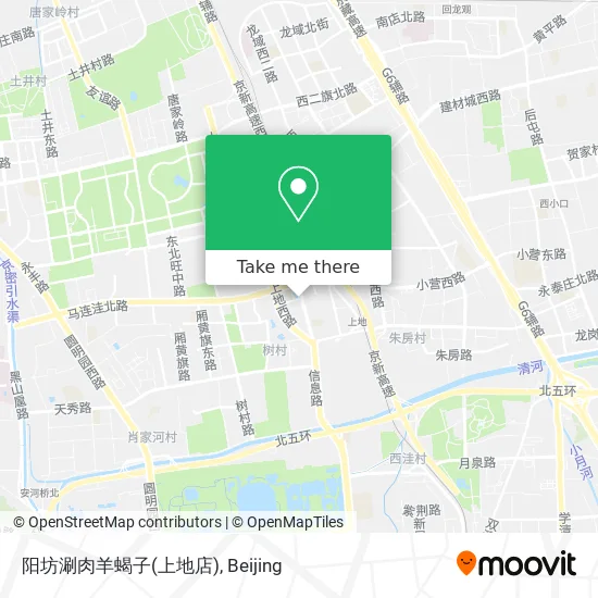 阳坊涮肉羊蝎子(上地店) map