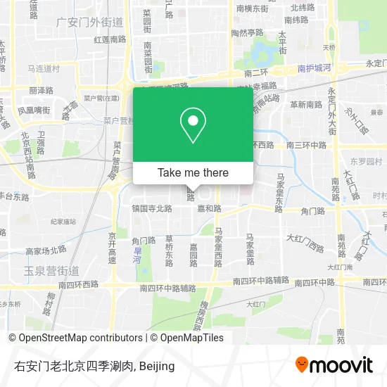 右安门老北京四季涮肉 map