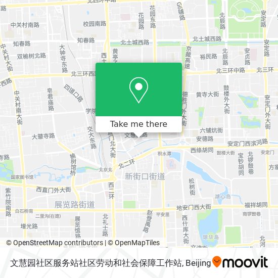 文慧园社区服务站社区劳动和社会保障工作站 map