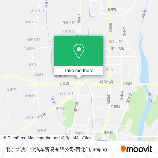 北京荣诚广业汽车贸易有限公司-西北门 map
