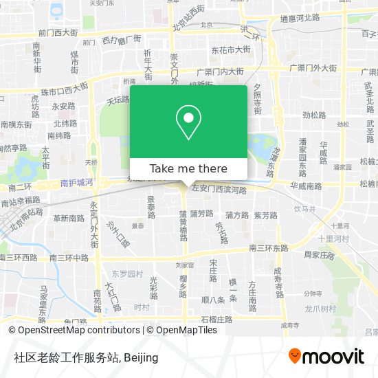 社区老龄工作服务站 map
