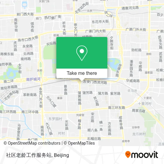 社区老龄工作服务站 map