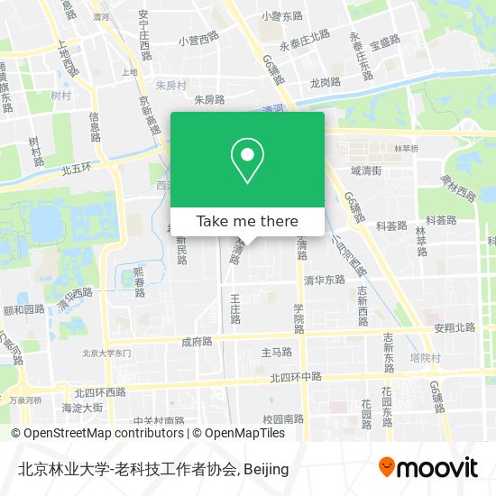 北京林业大学-老科技工作者协会 map