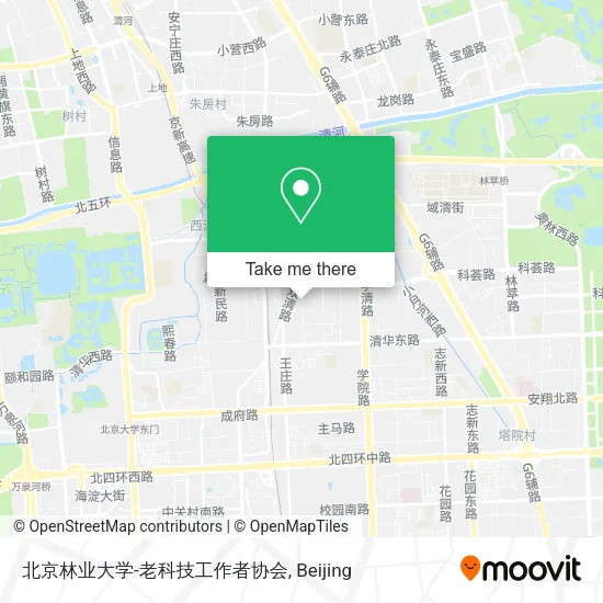北京林业大学-老科技工作者协会 map