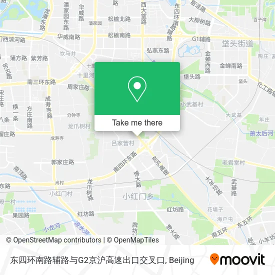 东四环南路辅路与G2京沪高速出口交叉口 map