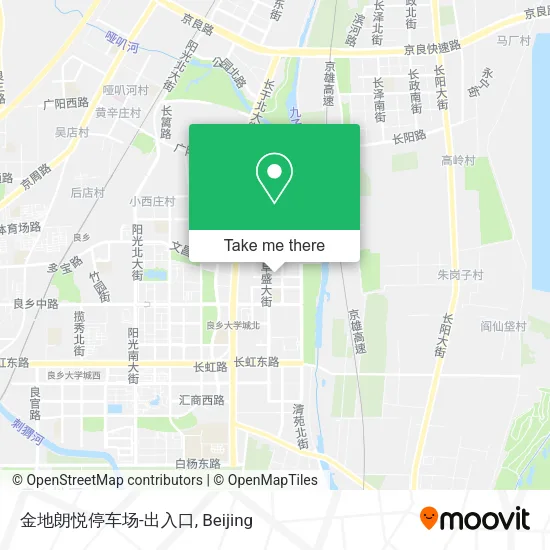 金地朗悦停车场-出入口 map