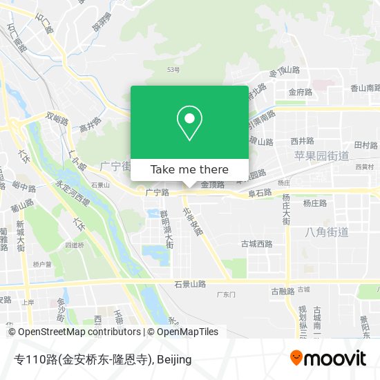 专110路(金安桥东-隆恩寺) map
