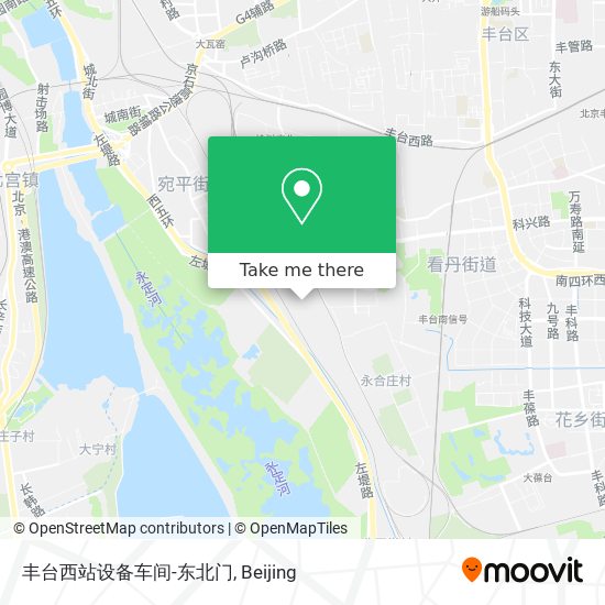 丰台西站设备车间-东北门 map