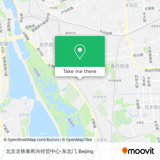 北京京铁泰和兴经贸中心-东北门 map