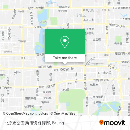 北京市公安局-警务保障部 map