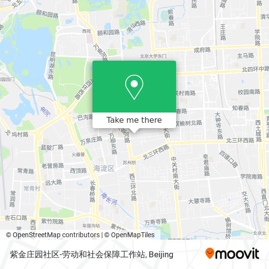 紫金庄园社区-劳动和社会保障工作站 map