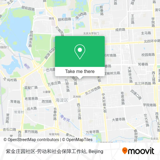 紫金庄园社区-劳动和社会保障工作站 map