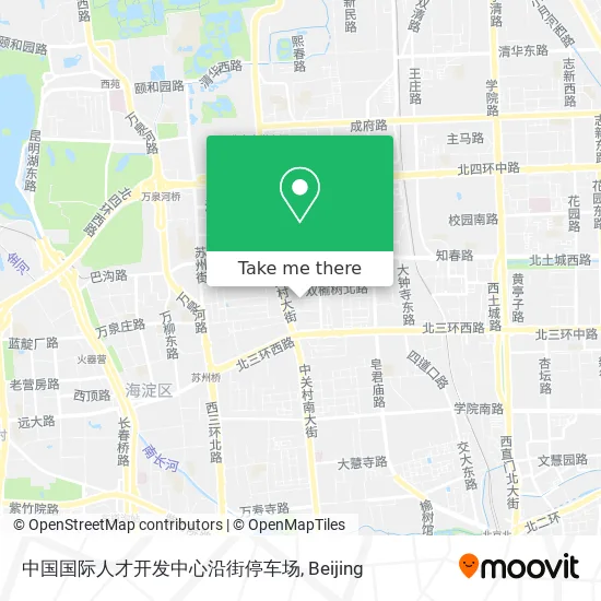 中国国际人才开发中心沿街停车场 map