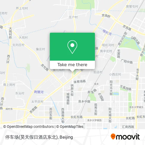 停车场(昊天假日酒店东北) map