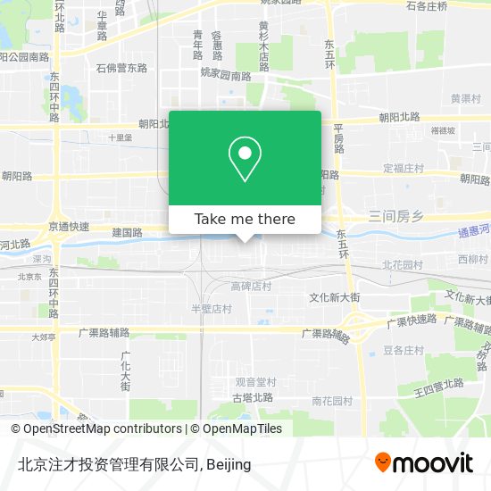 北京注才投资管理有限公司 map