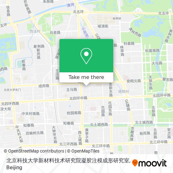 北京科技大学新材料技术研究院凝胶注模成形研究室 map