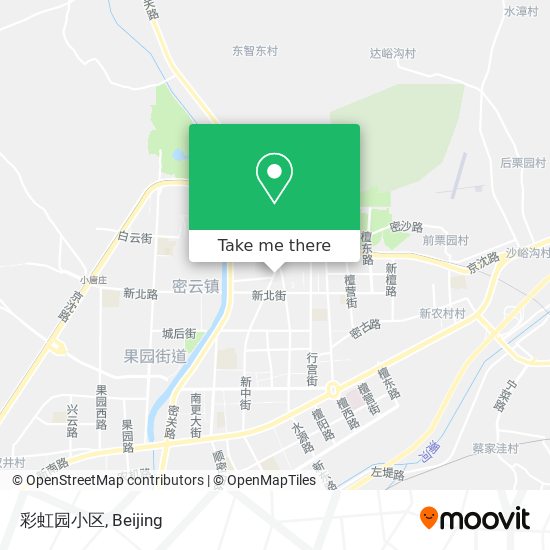 彩虹园小区 map