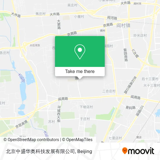 北京中盛华奥科技发展有限公司 map