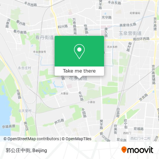 郭公庄中街 map