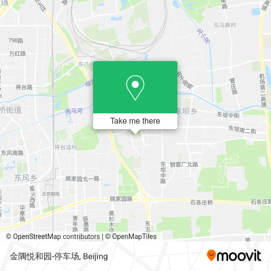 金隅悦和园-停车场 map