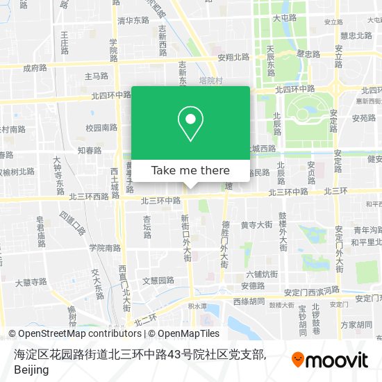 海淀区花园路街道北三环中路43号院社区党支部 map