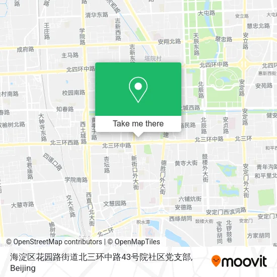海淀区花园路街道北三环中路43号院社区党支部 map