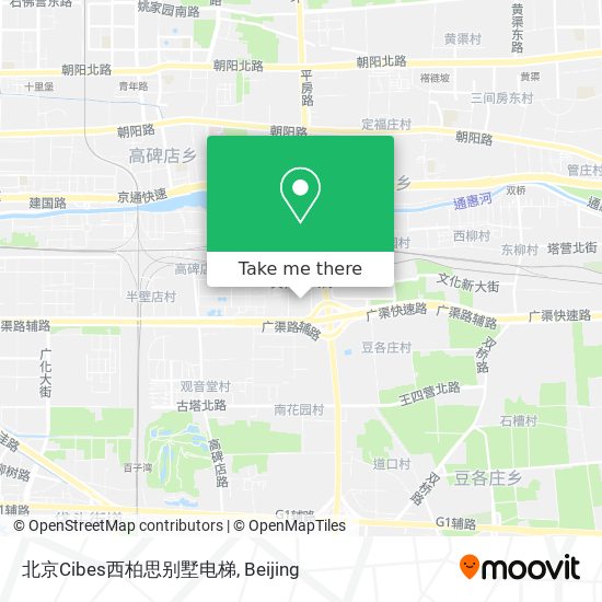 北京Cibes西柏思别墅电梯 map