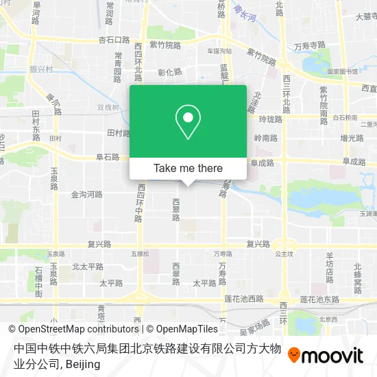 中国中铁中铁六局集团北京铁路建设有限公司方大物业分公司 map