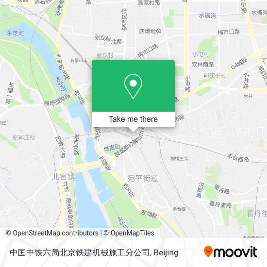 中国中铁六局北京铁建机械施工分公司 map