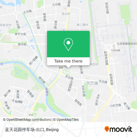 蓝天花园停车场-出口 map