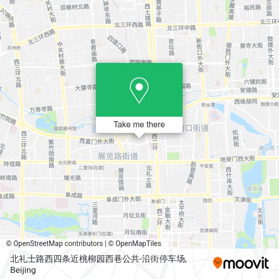 北礼士路西四条近桃柳园西巷公共-沿街停车场 map
