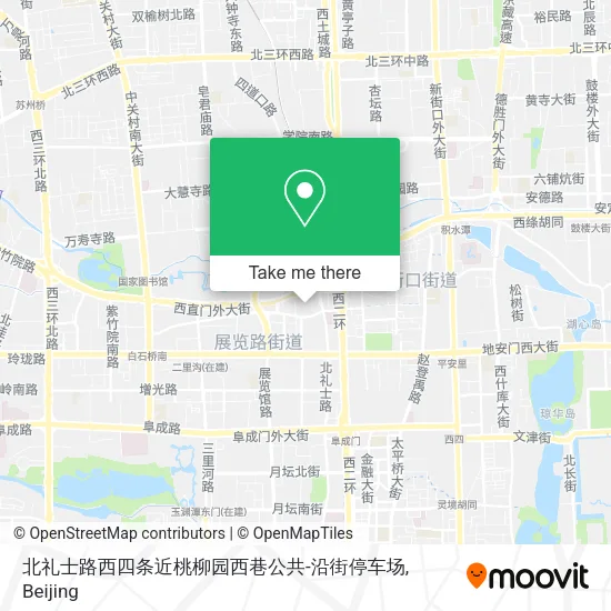 北礼士路西四条近桃柳园西巷公共-沿街停车场 map