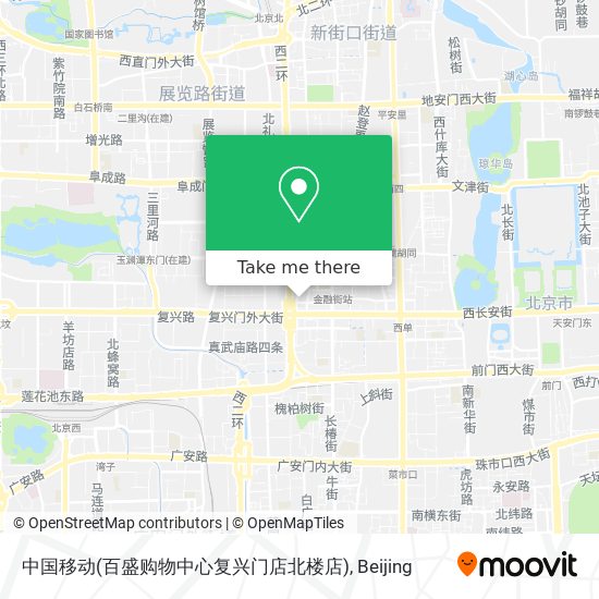 中国移动(百盛购物中心复兴门店北楼店) map