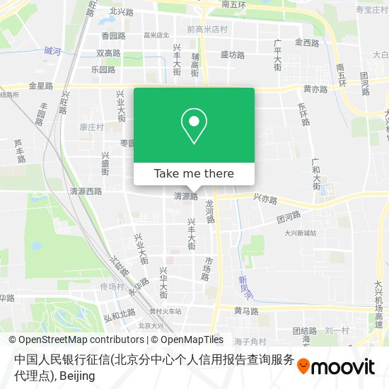 中国人民银行征信(北京分中心个人信用报告查询服务代理点) map