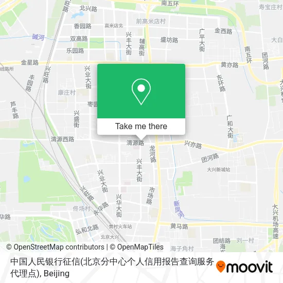 中国人民银行征信(北京分中心个人信用报告查询服务代理点) map