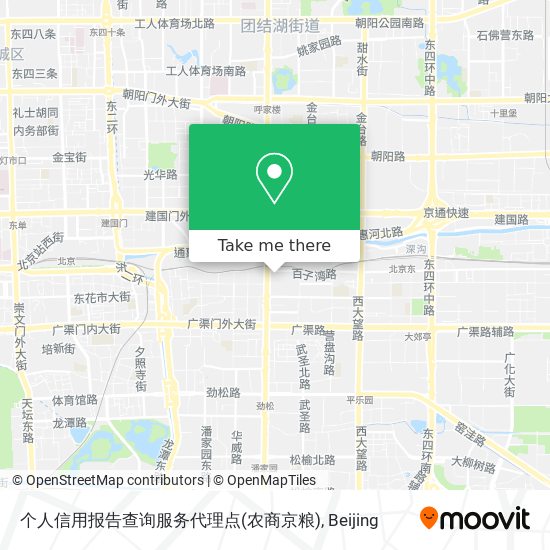 个人信用报告查询服务代理点(农商京粮) map