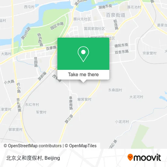 北京义和度假村 map
