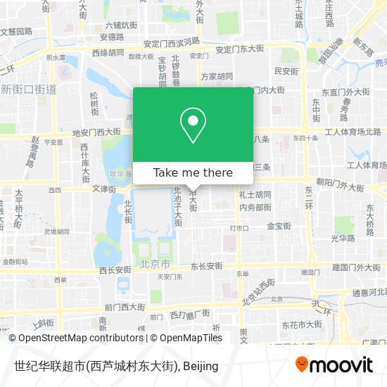 世纪华联超市(西芦城村东大街) map