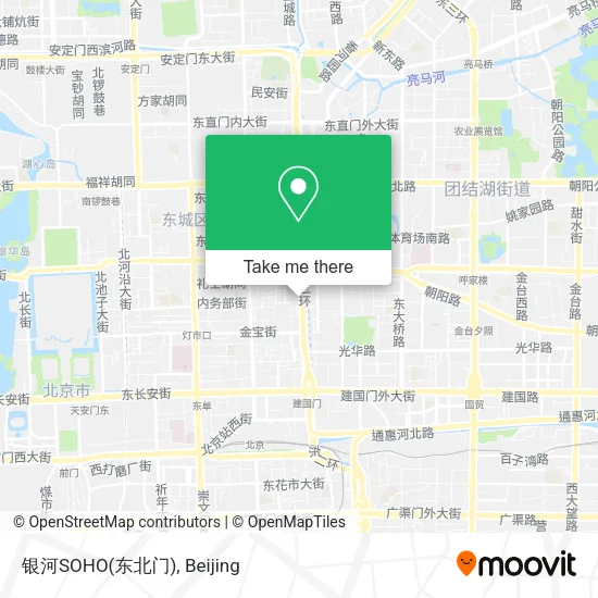 银河SOHO(东北门) map