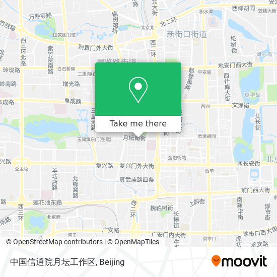 中国信通院月坛工作区 map