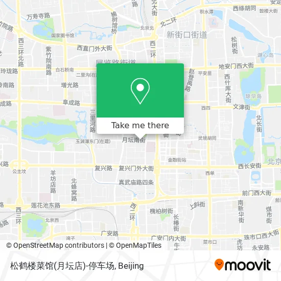 松鹤楼菜馆(月坛店)-停车场 map