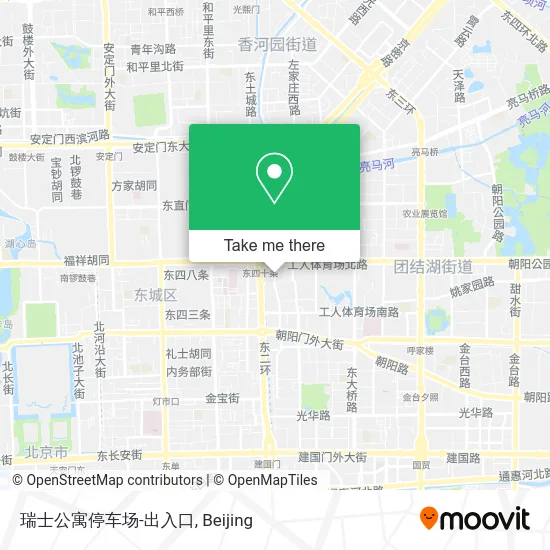 瑞士公寓停车场-出入口 map