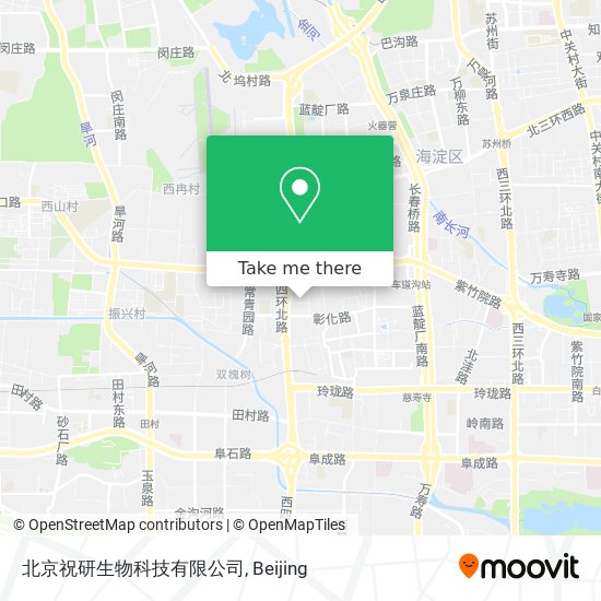 北京祝研生物科技有限公司 map
