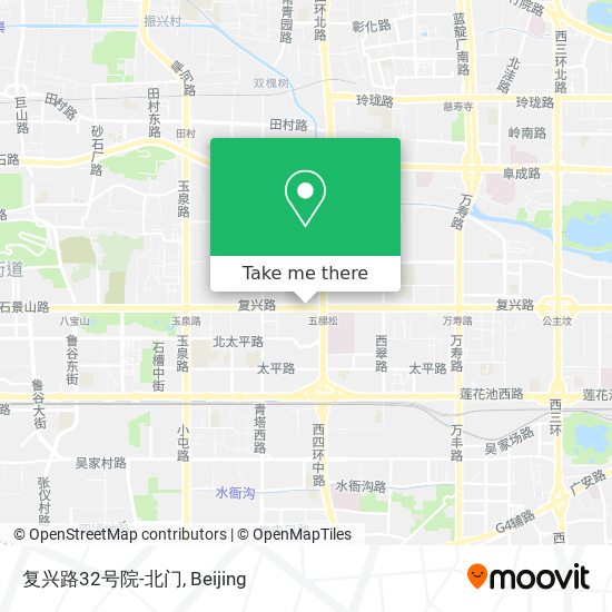 复兴路32号院-北门 map