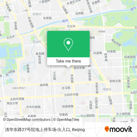 清华东路27号院地上停车场-出入口 map