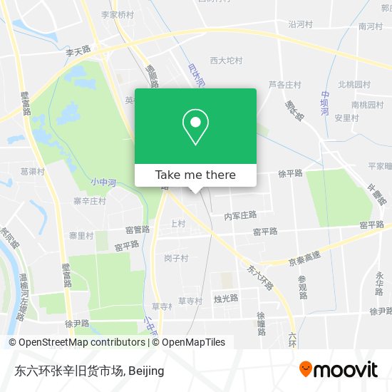 东六环张辛旧货市场 map