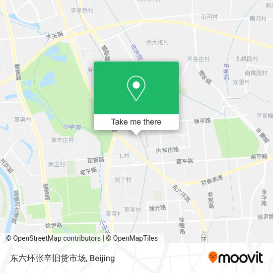 东六环张辛旧货市场 map