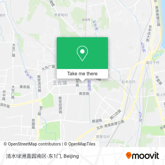 清水绿洲嘉园南区-东1门 map